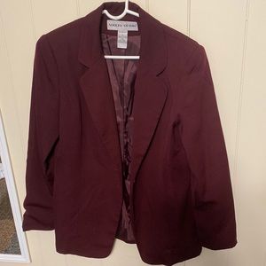 Maroon blazer!